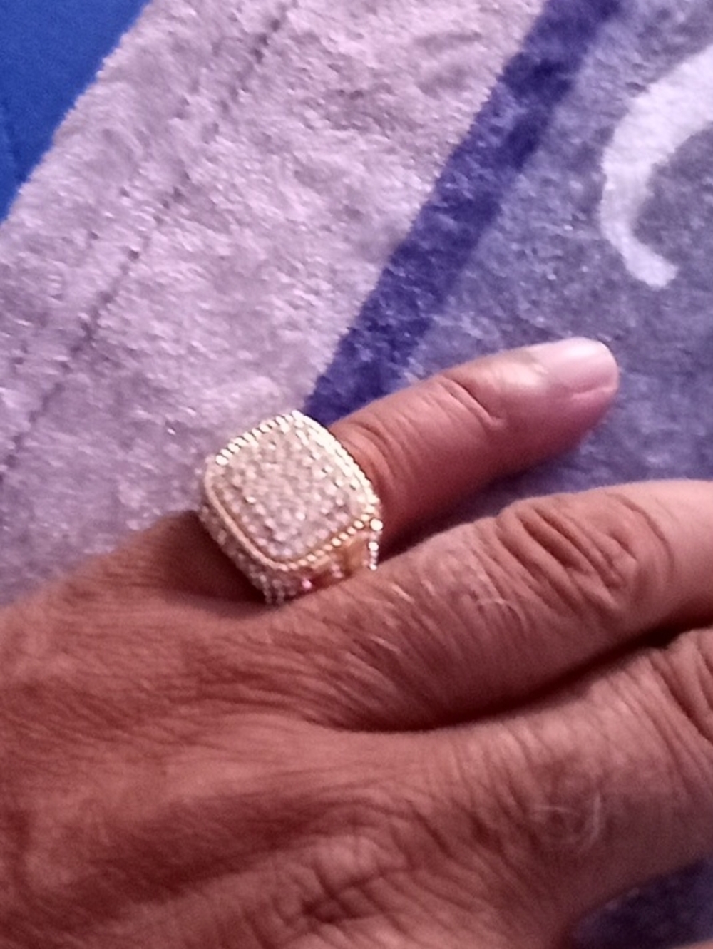 Primark Gold-Tone Pave Statement Ring